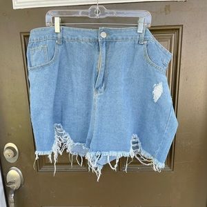 Nasty Gal Plus Size Jean Shorts
